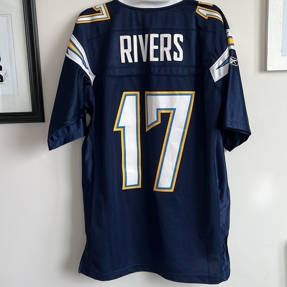 ๐ REEBOK AUTHENTIC NFL PHILLIP RIVERS JERSEY MEN SIZE M - Picture 3 of 9